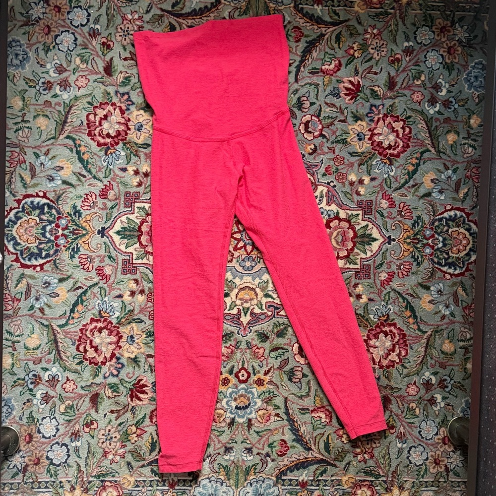 Beyond Yoga Spacedye Bright Pink Maternity Leggings - Picture 5 of 5